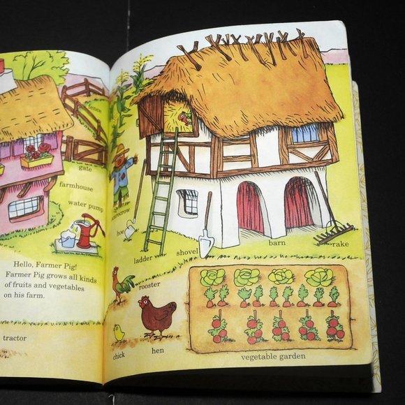 Vintage Richard Scarry Little Golden Book 'Best Little Word Book Ever!' 1992 - Picture 10 of 12